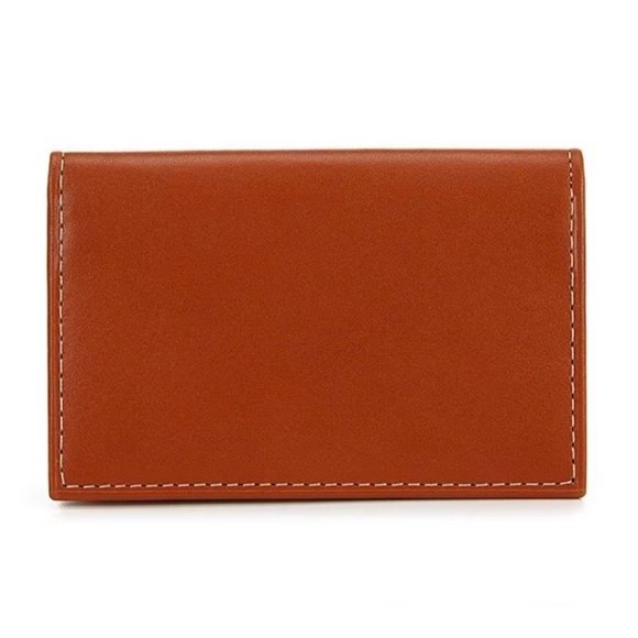 POLO RALPH LAUREN BURNISHED LEATHER CARD WALLET - Picture 4 of 6